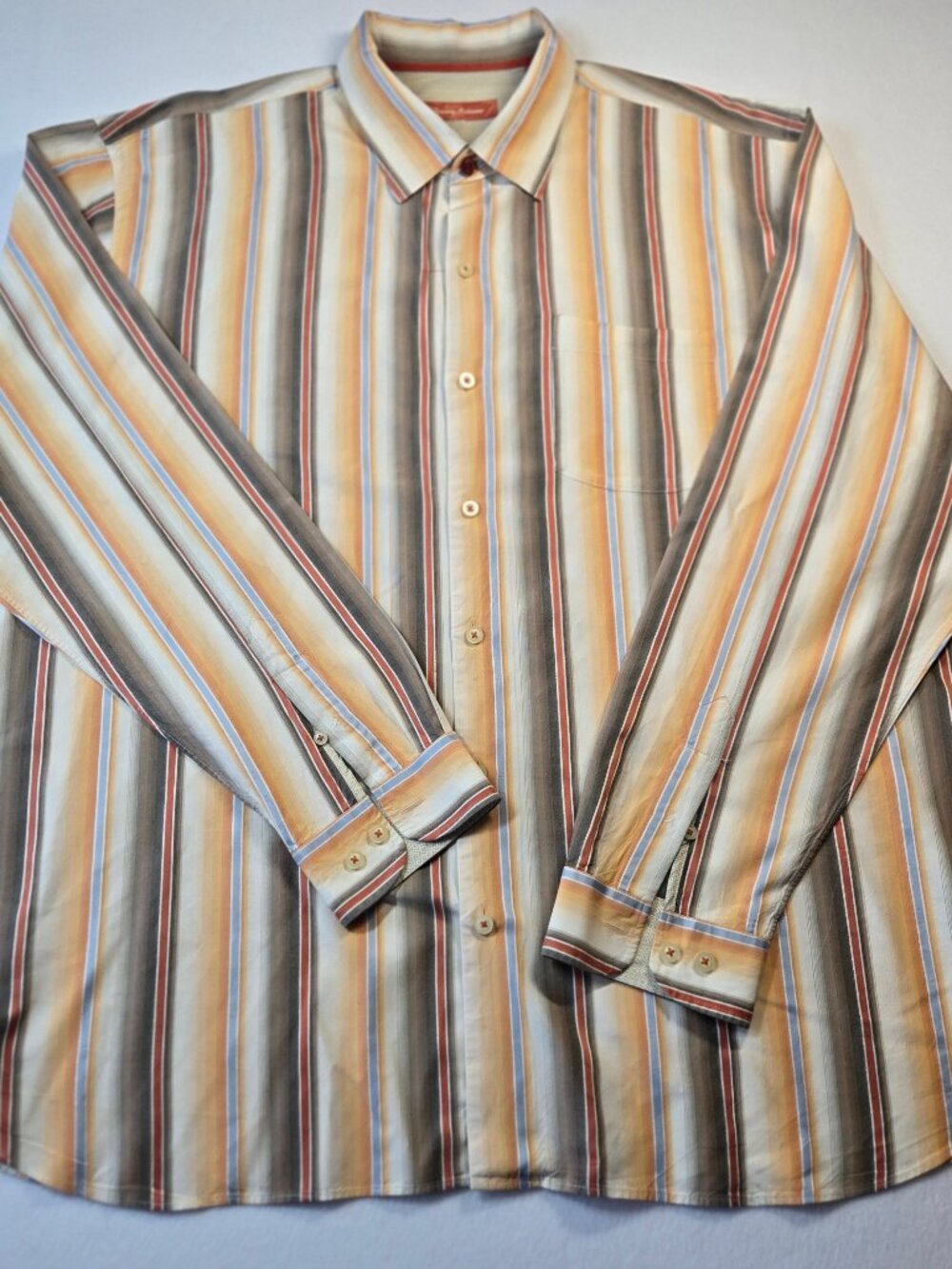 Tommy Bahama Men's Striped Button-Up Shirt XXL
